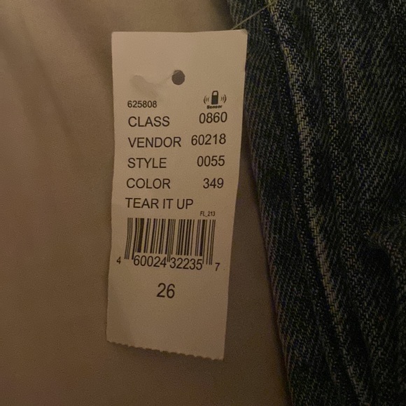 PACSUN High Rise Straight Button-fly Jeans Size 26 - Picture 6 of 15